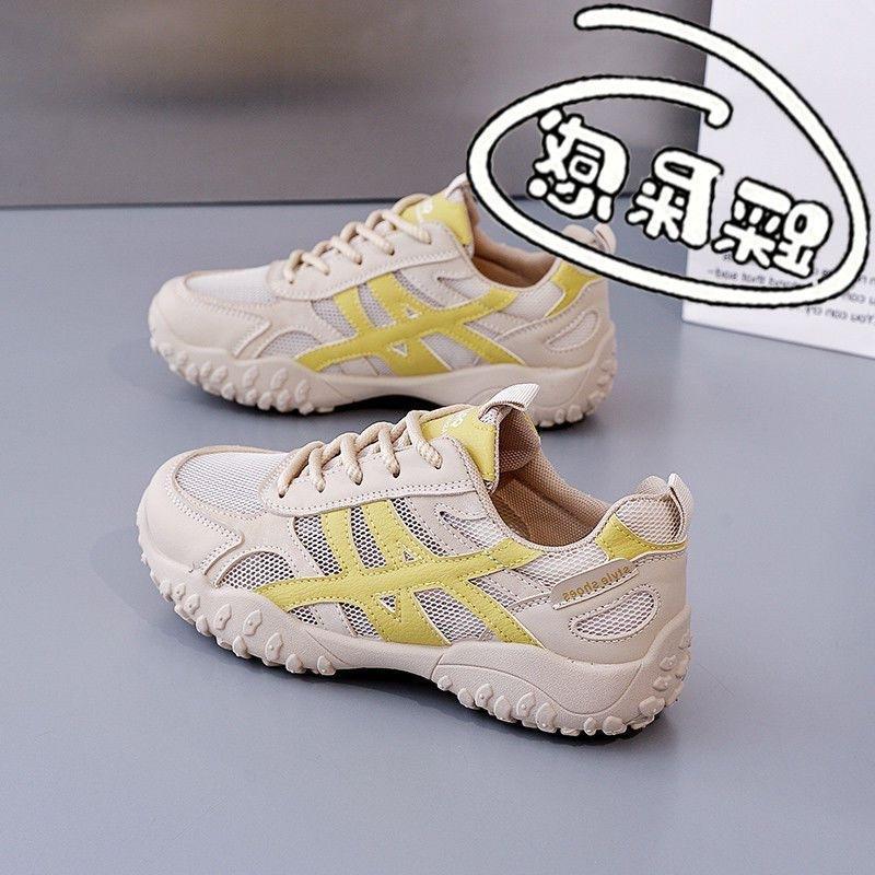 

Net breathable lightweight non-slip sneakers soft sole soft surface dad shoes 22 summer new single hongjie35