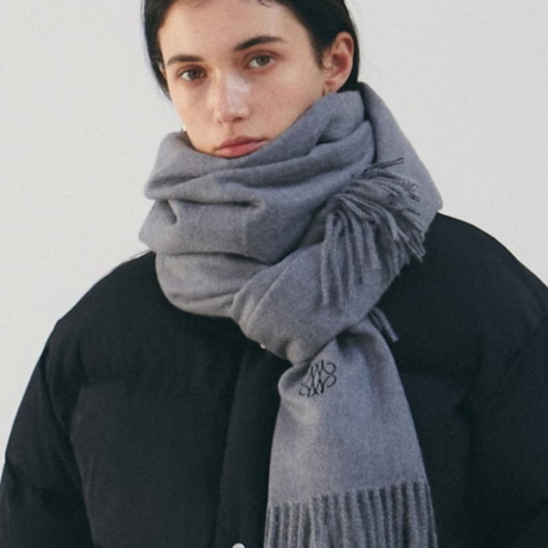 NICK&NICOLE NICOLE PREMIUM MUFFLER_GRAY