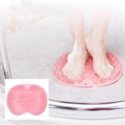Foot Washing Brush Silicone Bath Foot Massage Pad Mat Shower Massage Bathroom Non-slip Bath Mat Anti Skid Pad for Foot Wash