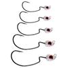 5pcs/ Texas Eye Finesse Jig Heads Wide Gap Hook for soft bait with big eyes Antihanging Bass Fishing Tackle Accessorize