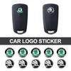 Uljcp0 10mm Adesivo per Chiave Auto con Telecomando Emblema in Alluminio Decalcomania Per Skoda Enyaq A7 Octavia Kodiaq Fabia Superb Rapid Kamiq Karoq Derivati Yeti