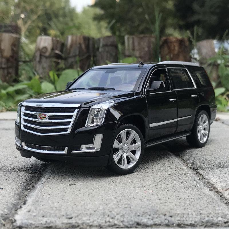 WELLY 1:24 Cadillac Escalade SUV Alloy Car Diecasts & Toy Vehicles Car Model Miniature Scale Model Car Toy For Children чёрный