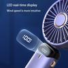 Mini-USB-aufladbarer Ventilator mit mehreren Geschwindigkeitsoptionen, tragbarer Ventilator mit LED-Anzeige, Handkühlgerät, ideal für den Einsatz zu Hause und auf Reisen