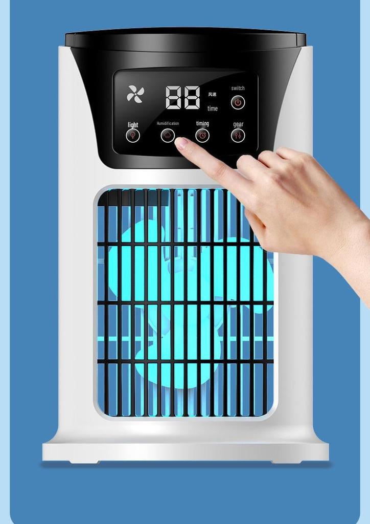 USB Desktop Mini Air Conditioner: Cooling Fan & Humidifier