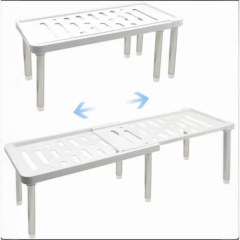 2026 Bestseller Expandable Cabinet Shelf Kitchen Cupboard Organizer Free Standing Spice Rack Retractable Storage Racks