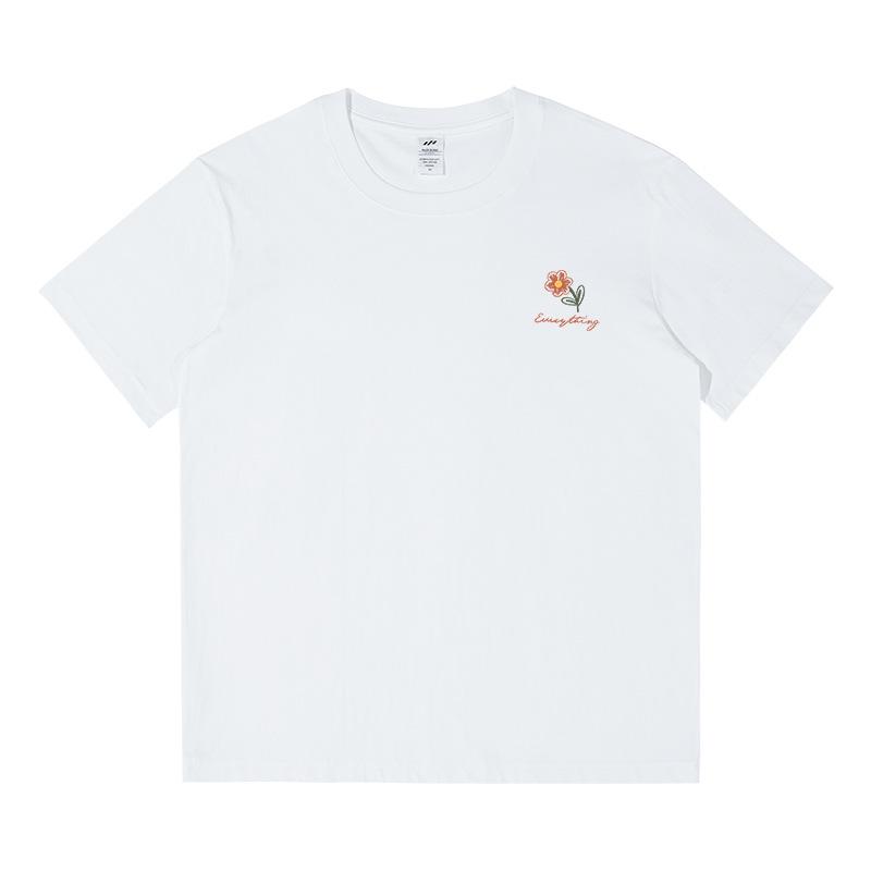 Short-sleeved Men's Summer Students Korean Version of The Casual Loose Round Neck Yankee Printing Wild Harajuku Wind Tops Trend Women