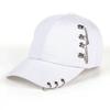 Women's Summer Fashionable Baseball Cap Korean Style Student Couple Streetwear Iron Ring Hip Hop Casual Duckbill Cap