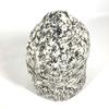 CHANEL Rhinestone beanie knit hat knit cap Knit hat Wool / Cashmere Black/White