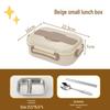 Microwave Safe 304 Stainless Steel Bento Box with Sealed Compartments for Freshness