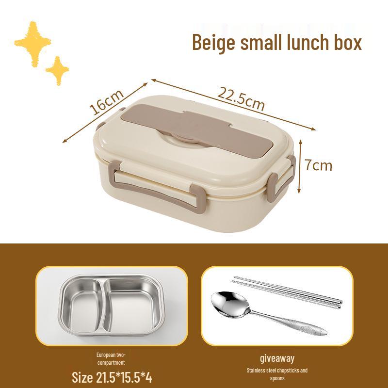 Microwave Safe 304 Stainless Steel Bento Box with Sealed Compartments for Freshness