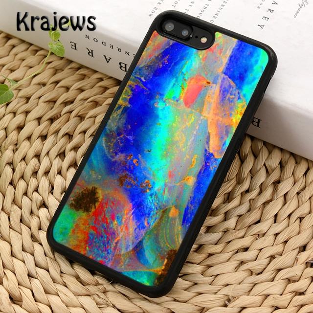 Krajews Geode opál duhový holografický mramor Pouzdro na telefon Pro iPhone 14 5 6s 7 8 plus X XR XS 11 12 13 pro max Samsung S21 S22