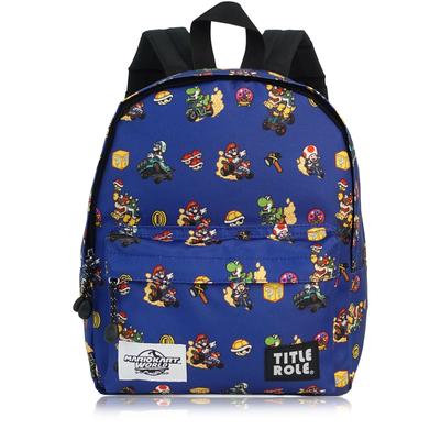 [TITLE ROLE] Mario Kart World Backpack, Mario & Luigi, B5 Storage Capacity, Large Capacity, Perfect for School Trips, Travel, and Kindergarten