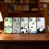 Panda Phone Case For iPhone 17, 16,15,14,13,12,11 Plus,Pro Max, Others Soft Black Cover