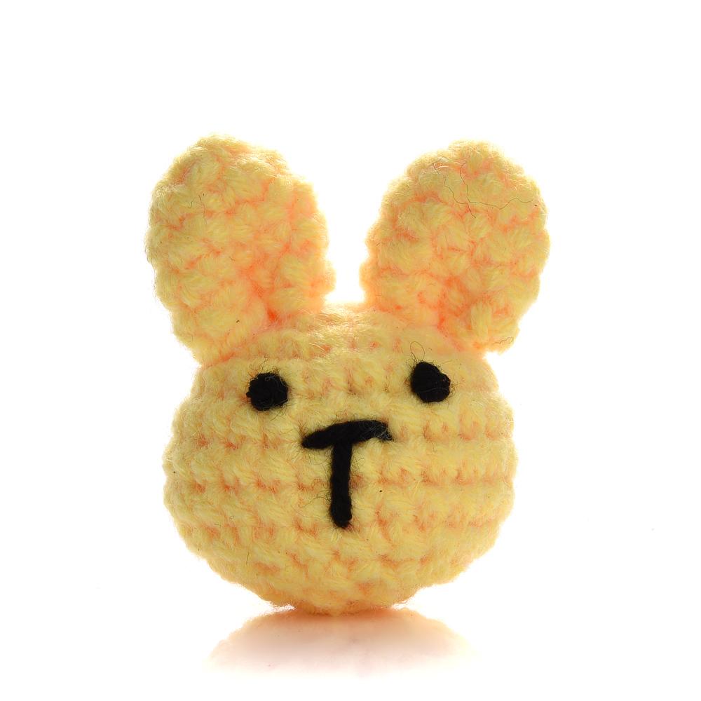 1Pc Handmade Crochet Animal Mixed Felt Ball DIY Charm Newborn Care Accessories Necklace Pacifier Chain Set Toy