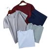 Men T-shirt Short Sleeves V Neck Slim M To 4XL Quick Dry Streetwear Solid Color Summer Casual Tee Shirt Top Sports Wear