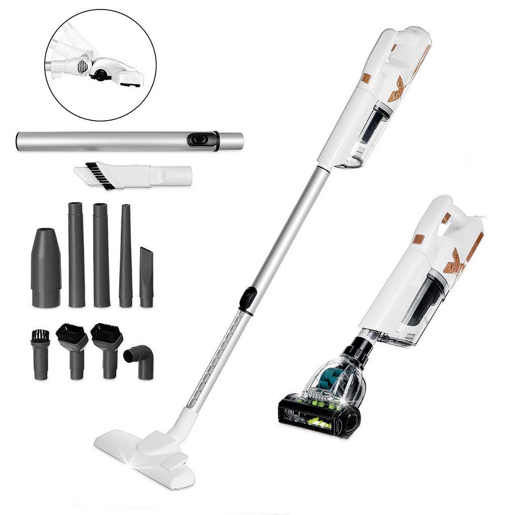150W 5-9KPa Brushless Handheld Cordless Vacuum Cleaner Strong Suction Brushless Motor Mite Removal Cleaner 100-240V For Home White