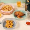 4 stücke Silikon Air Friteuse Korb Airfryer Ofen Form Backblech Pizza Gebratenes Huhn Korb Wiederverwendbare Pan Liner Zubehör