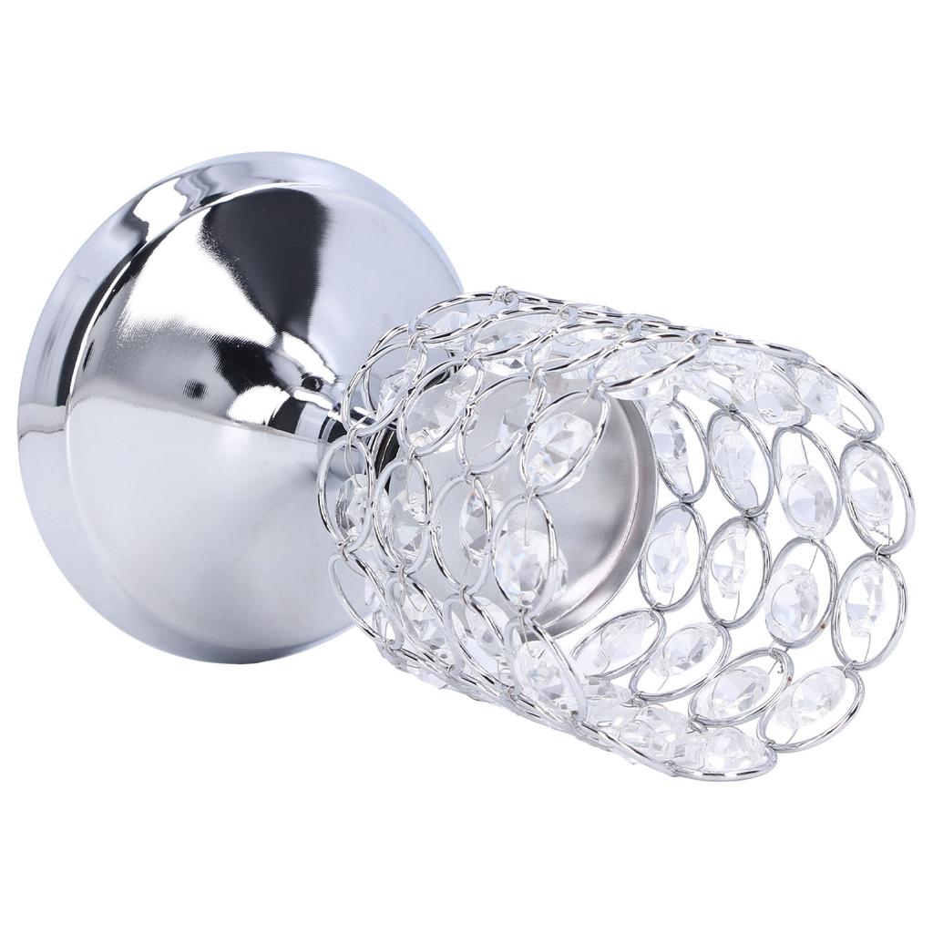 Crystal Candle Holder Electroplating Process Carved Design Elegant Style Exquisite Durable Tealight