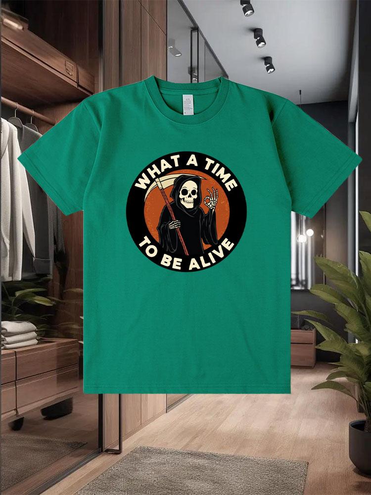 2025 Léto Nové 100% Čistá Bavlna Pánská Trička Módní Design