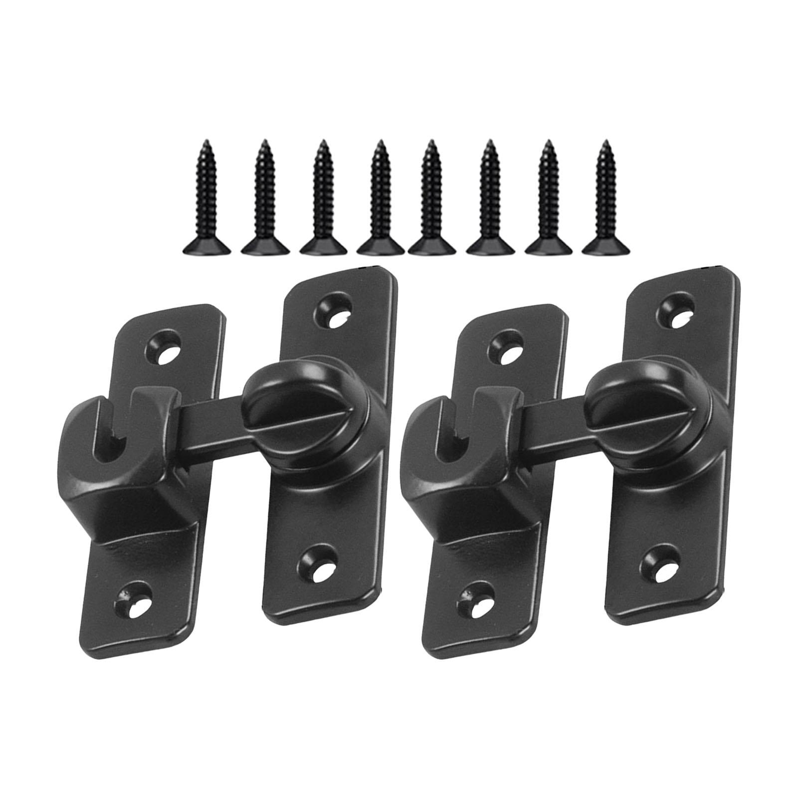 

Sturdy Aluminum Alloy Without Perforated Pin Door Lock Suitable for Renters and Hotels Easy Installation Designs чёрный