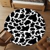1pc cow print Round Chair mat Area Rug - Non-Slip, Floor Mat for Office, Bedroom, and Indoor Decor c1125288