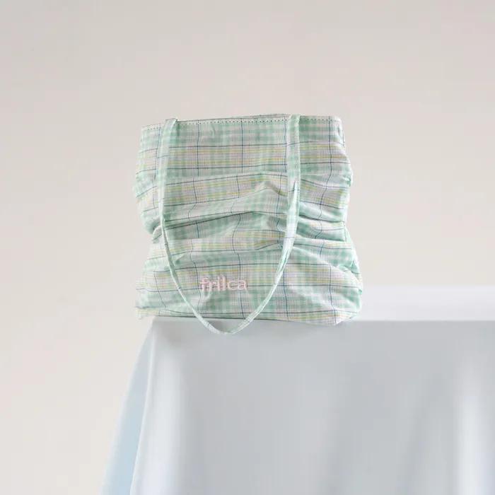 FRILCA TOTE BAG_CHECK MINT