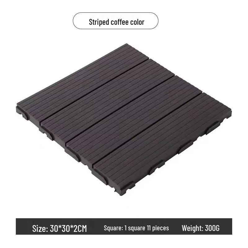 Outdoor Self-Assemble Wood-Plastic Flooring for Balcony, Terrace, and Garden Renovation