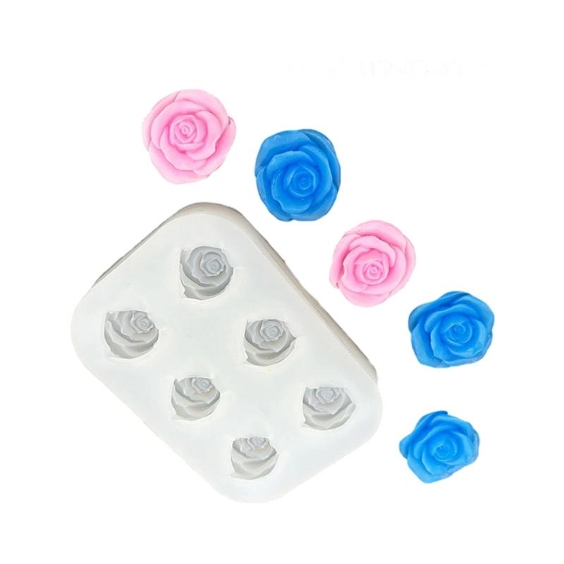 Heat Resistant Silicone Rose Crafting Mold For Jewelry Accessories Soap Chocolate Detailed Design Baking Mould
