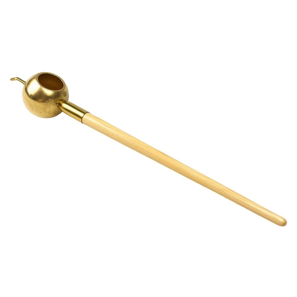 Beeswax-Dye Copper Pot Pen Gold-Toned Batik with Wooden Handle for Artists,