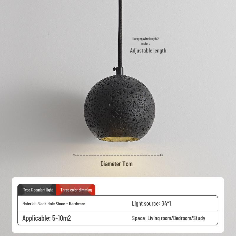 Wabi-Sabi Zen Pendant Light: Retro & Artistic Design for Restaurants, Living Rooms, and Bedrooms