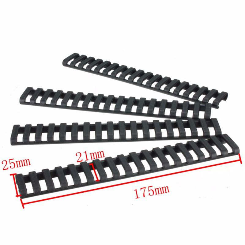 Set de mânere Jinming M4 din cauciuc, tip trapez și os de pește (4 buc)