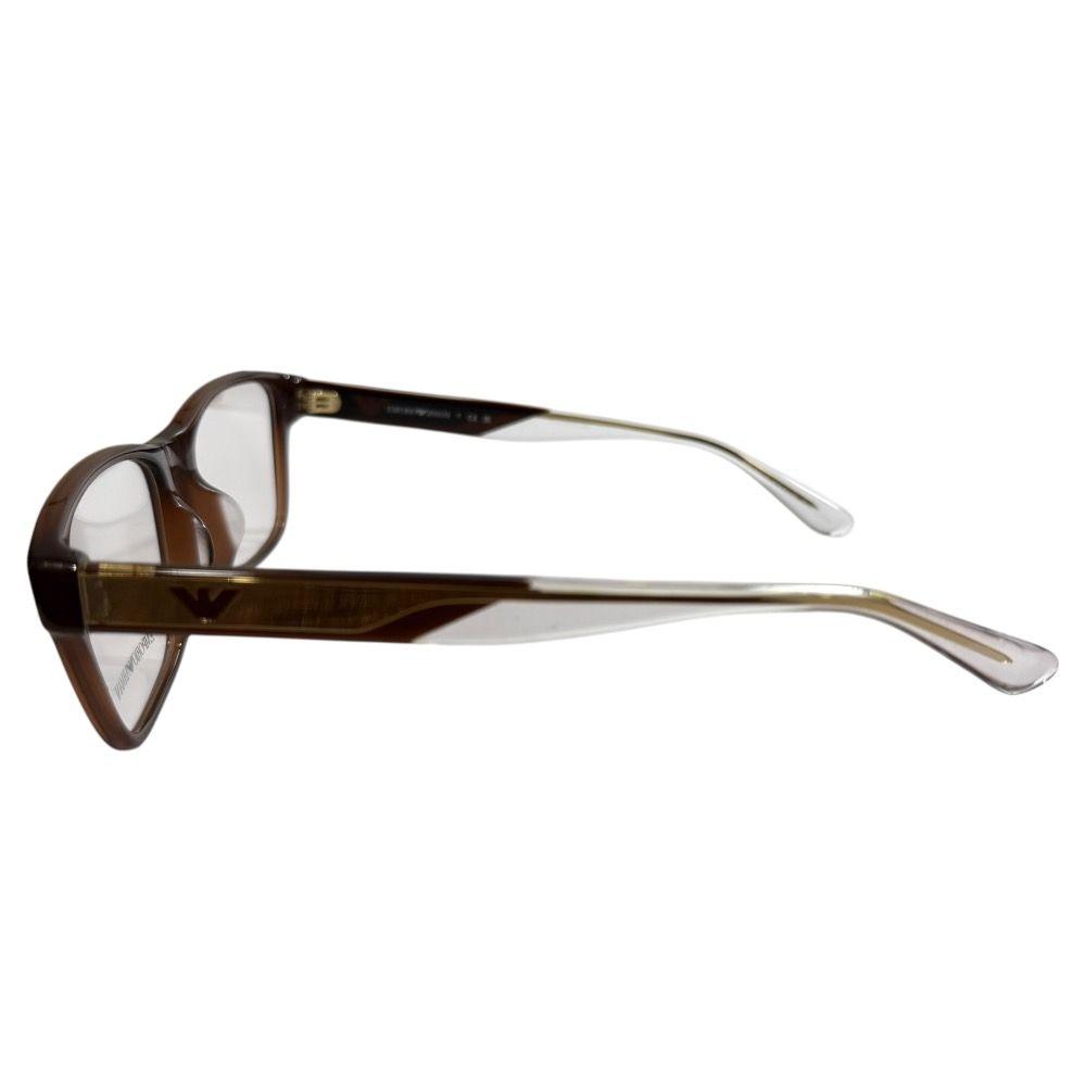 Used Good EMPORIO ARMANI Glasses EA3239F Brown Men's Old Clothes Used USED