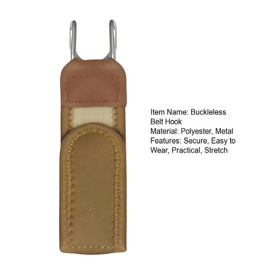 Tokasız Kemer Kancası Ayarlanabilir Metal Kanca Elastik Kemer Unisex Tokasız Görünmez Bel Kemeri Kapatma Dış Mekan Çalışması EDC için