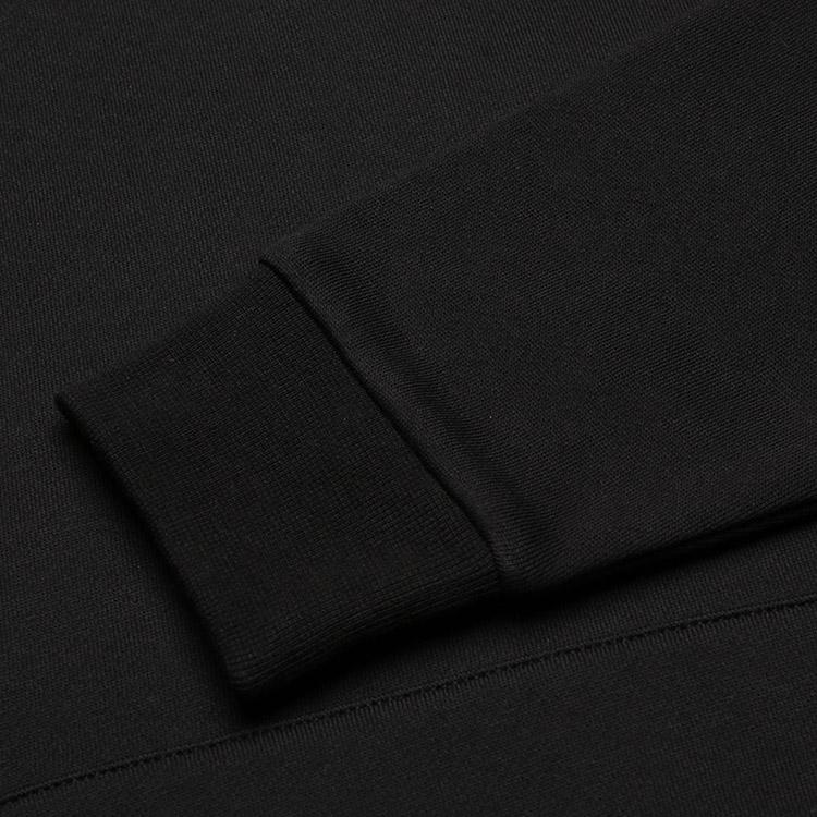 Emporio Armani Embroidered Fleece Hooded Long Sleeve Sweatshirt Men sweatshirt Black Gold 8NPM08-PJ07Z-1203