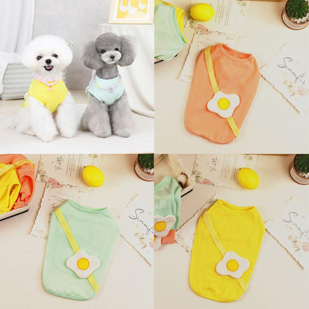 

Хлопковый костюм с принтом, одежда для домашних животных, жилет с яйцом-пашот, одежда для собак