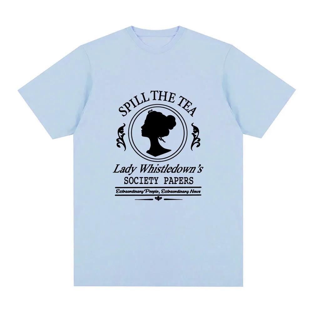 Sudaderas Lady Whistledown T-shirt TV Series Graphic Printing Tee-shirt Ropa De Mujer Unisex Streetwear Women Clothing Cotton