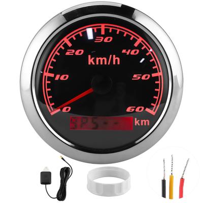 85mm 60KMH GPS Speedometer IP67 Waterproof Universal for Marine Ships Yachts Car MotorcycleBlack