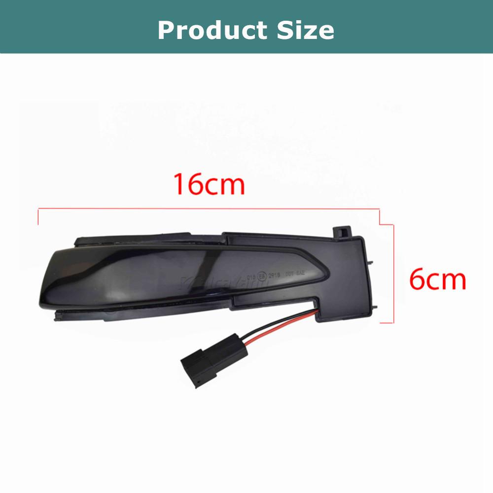 2Pcs Sequential Flashing Lamp for Peugeot 508 SW 2010-2017 LED Dynamic Turn Signal Light for Citroen DS5 C4 Grand Picasso II