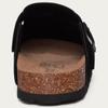 Mode Litfun Mode Herren Wildleder Clogs Hausschuhe Weiches Fußbett Leder Pantoletten Sommer Korksohle Sandalen mit Fußgewölbeunterstützung Klassische Clogs