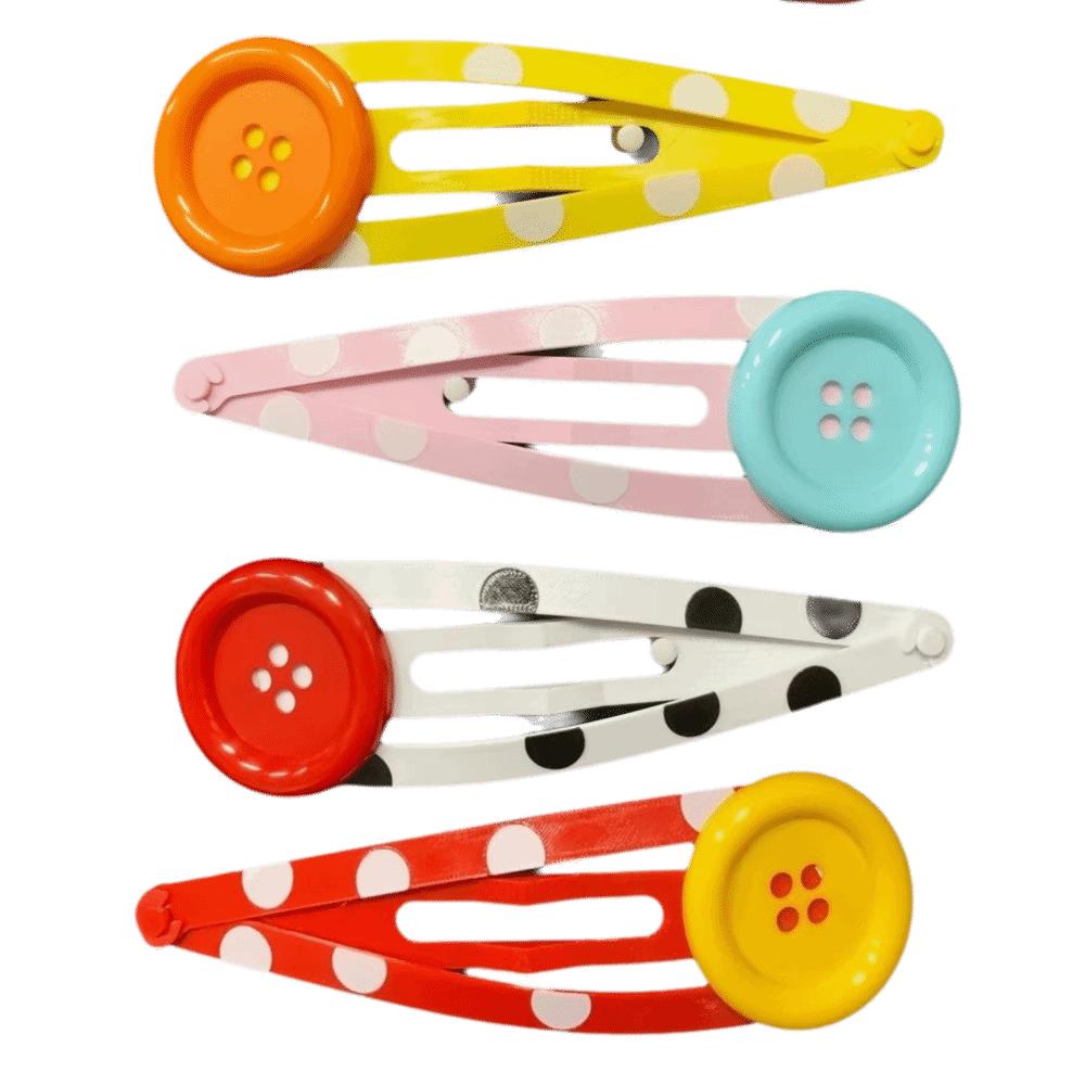Gepunkteter Knopf BB-Clip Übergröße Harajuku Haaraccessoires Lustige Haarspange für Fotografie