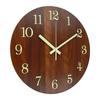 Quartz Movement Retro Wall Clock Luminous Rustic Wall Clock Retro Style Wood Wall Clock  Study Room