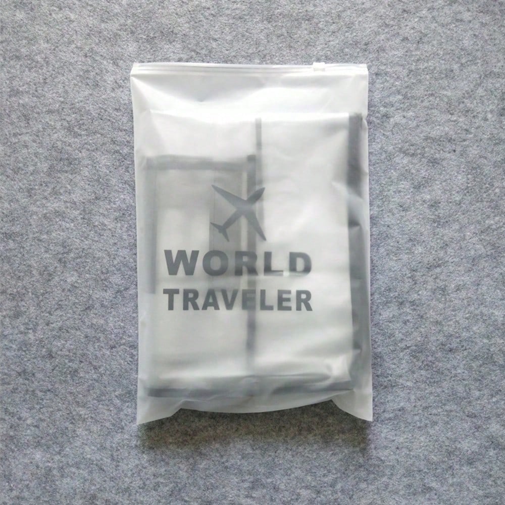 Housse de protection étanche et résistante à l'usure, épaissie, housse de protection pour bagages, housse transparente à fermeture éclair double face pour valise à roulettes 20 inches.