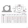 1pc Spindle Motor Mount Bracket Clamp for CNC Engraving Machine