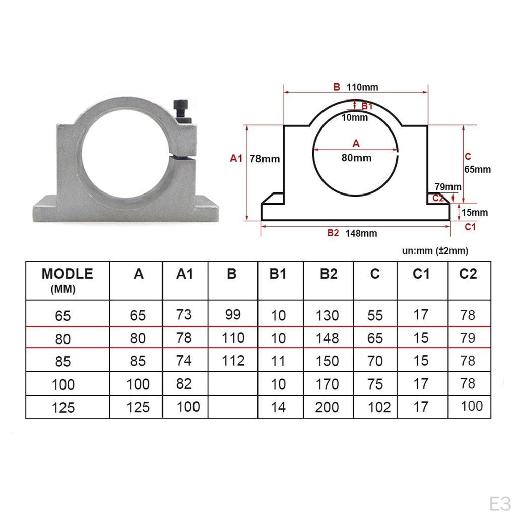 1pc Spindle Motor Mount Bracket Clamp for CNC Engraving Machine
