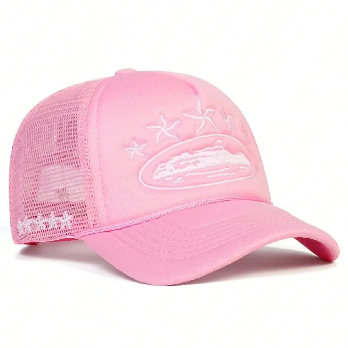 

Letter Embroidery Baseball Hats New Unisex Hip Hop Breathable Personal Sunshade Mesh Versatile Street Fashion Trucker Caps 55-60cm