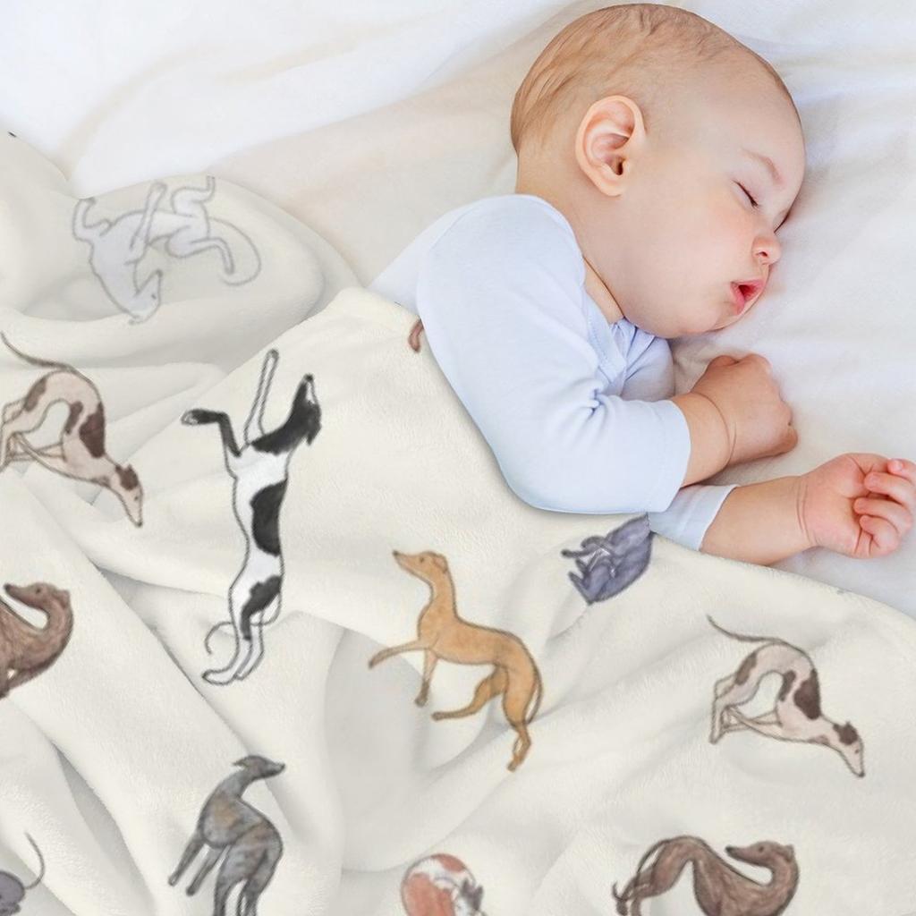 Greyhound Love - Adopt Throw Blanket Nap Cosplay Anime Polar Camping Blankets