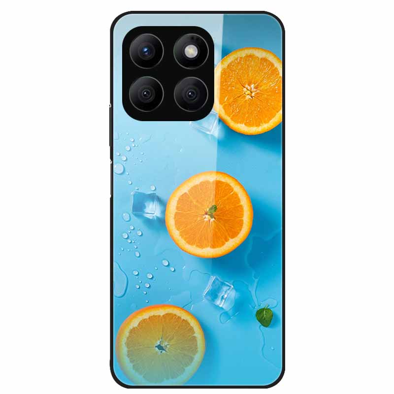 For Honor X8C Case Tempered Glass Hard PC Back Shell for Honor X8C 4G Phone Cases Bumper Covers for HonorX8C X 8C Fashion Shells