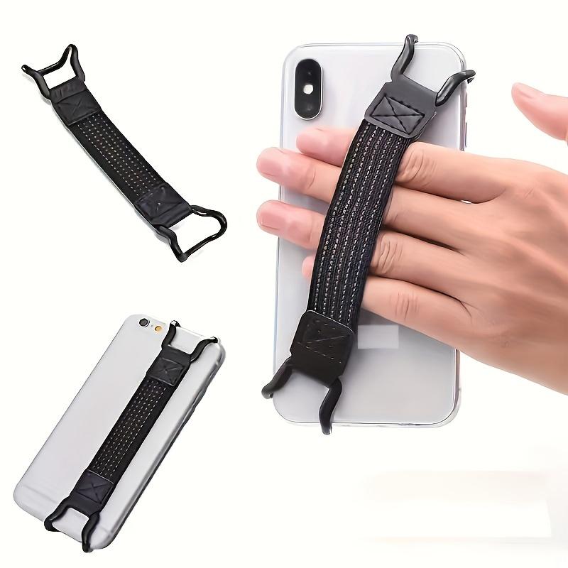A Phone Drop-Resistant Strap with an Elastic Holder, Designed for One-Handed Operation, Featuring a Creative Anti-Slip Grip