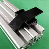 1 STuks Zwart Aluminiumlegering Deursluiting Slot Frame Bevestigingsaccessoires geschikt voor 3030 4040 4545 Europese Standaard Aluminium Profiel