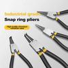 4pcs Circlip Plier Set 7'' Long Nose Plier Staight Bent Plier Inner Outer Staight Bent Plier Retaining Snap Ring Remover Tool